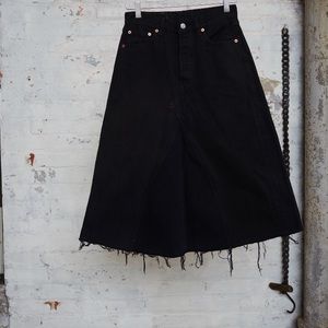 Levi’s Reworked Black Denim Skirt